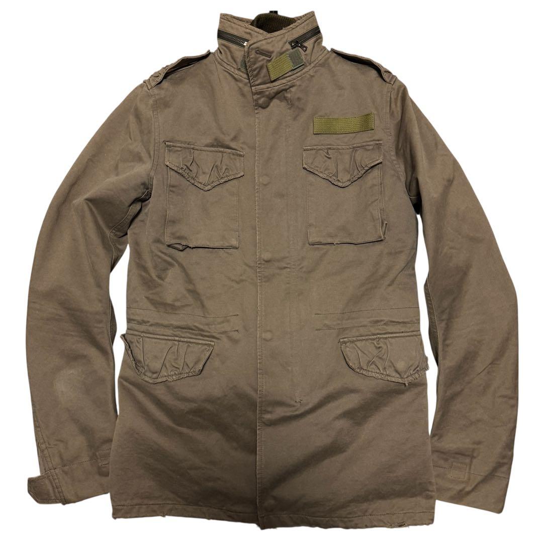 ジャケット・アウター wjk M66 destroy cotton twill Khaki L