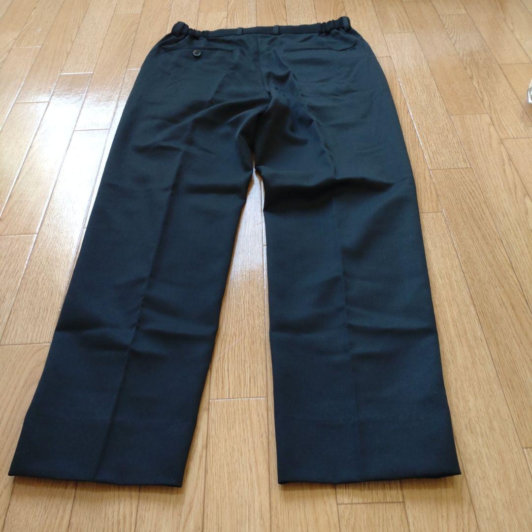 JiTan もりすん 秋冬ver尾州ウールスラックス ブラック S 裾上げ済み