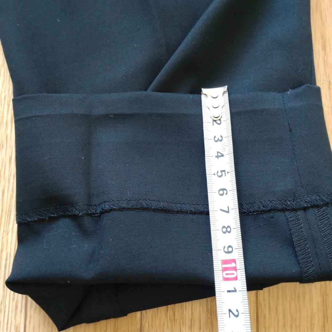 JiTan もりすん 秋冬ver尾州ウールスラックス ブラック S 裾上げ済み