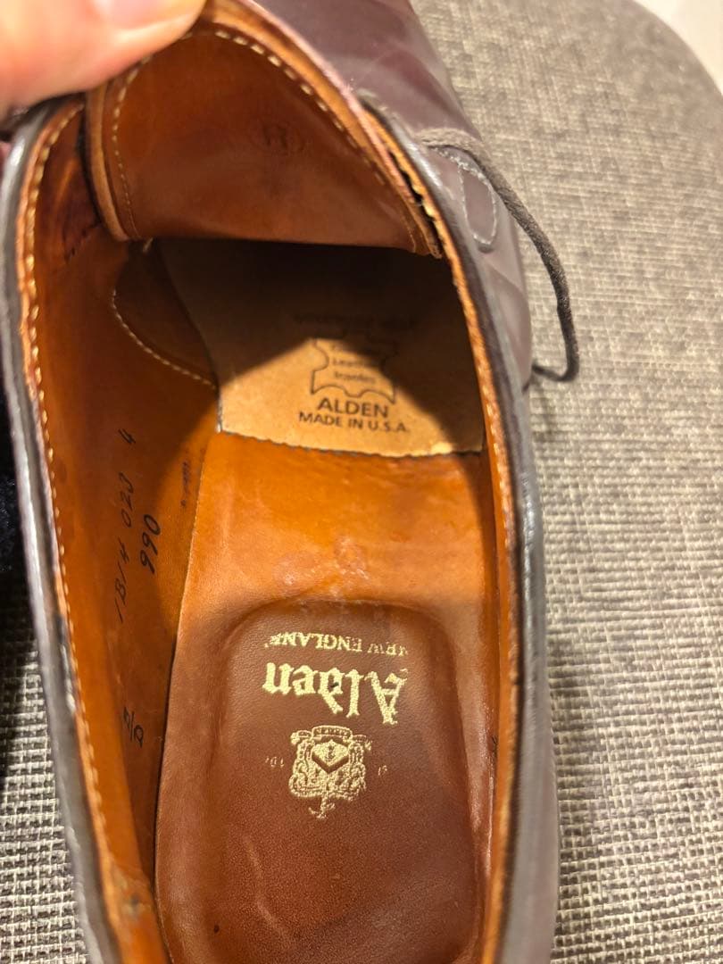 オールデン コードバン 990（バーガンディー）【25cm】