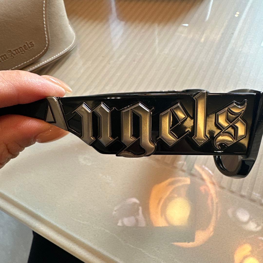 Palm Angels ブラックサングラス ケース付き