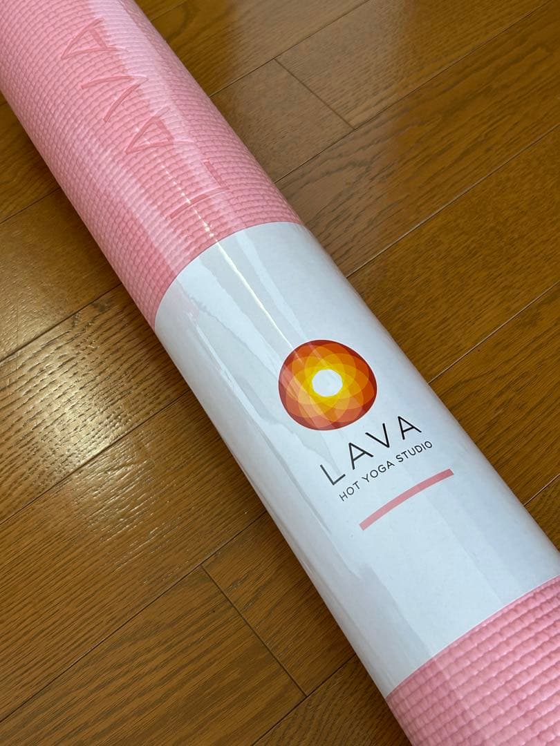 【新品未使用】LAVA MAT ヨガマット 145cm×61cm ピンク　ピーチ
