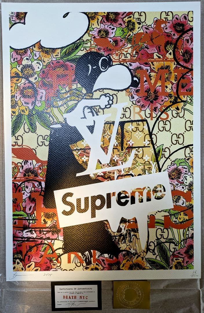 【額装セット】【DEATH NYC】Snoopy ×Alphonse Mucha