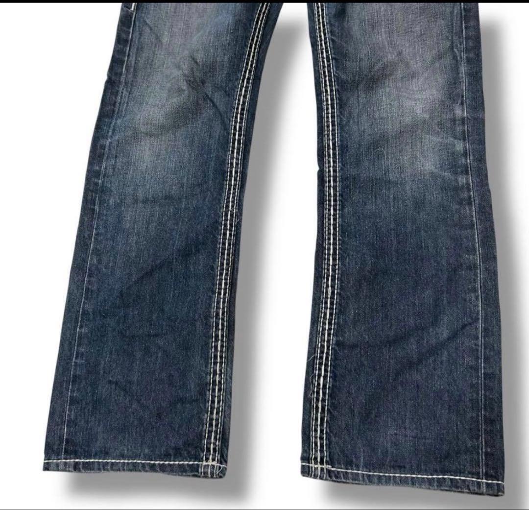 トゥルーレリジョン デニムパンツ ステッチ 29 USA製 io DADA