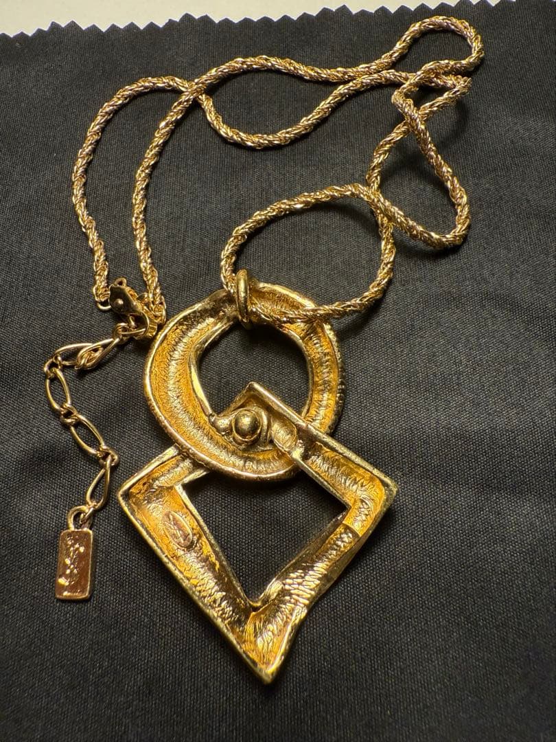 イヴ・サンローラン ○◇ ゴールド ヴィンテージネックレス