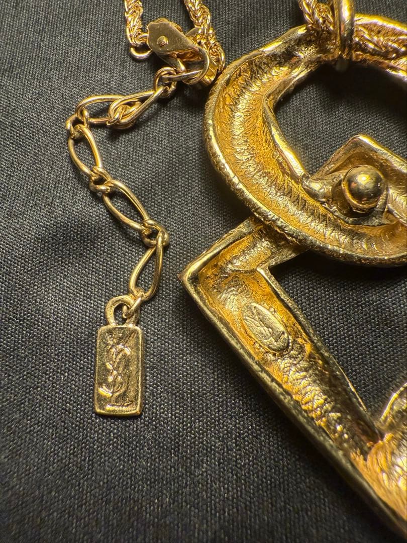 イヴ・サンローラン ○◇ ゴールド ヴィンテージネックレス