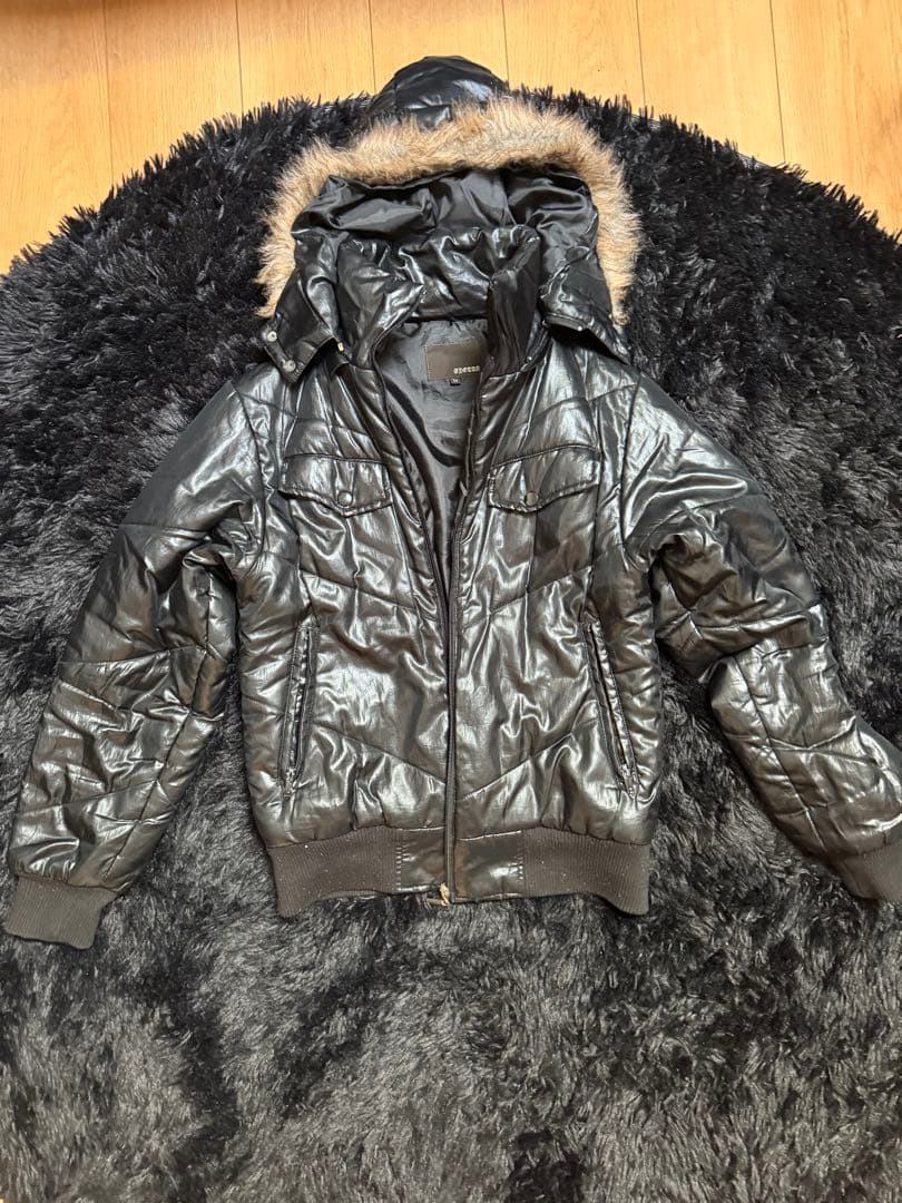 ファー付き　ダウンジャケット y2k archive　お兄系ギャル00s 美品