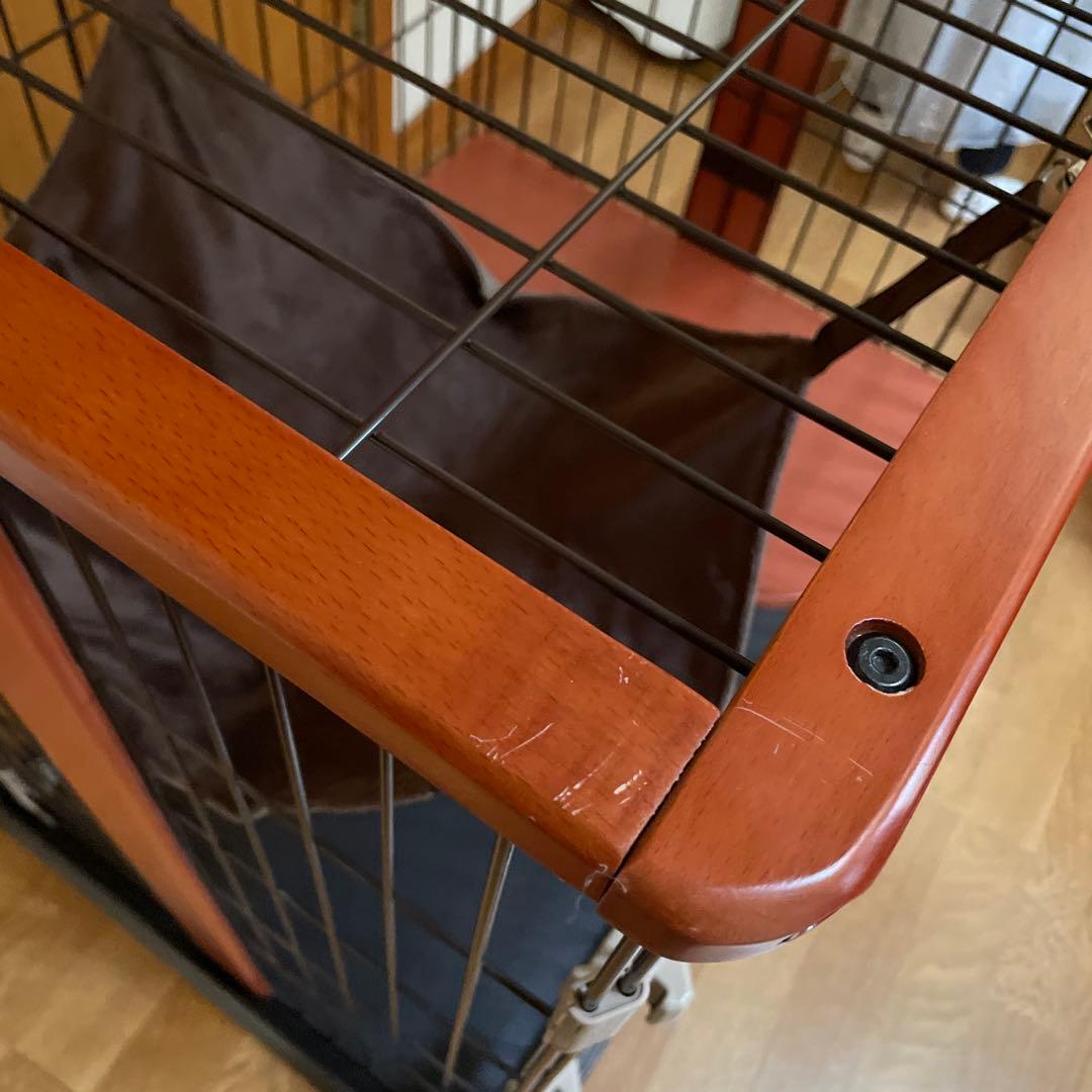 ボンビアルコン キャットゲージ　２段　ハンモック　爪研ぎ　ウッド