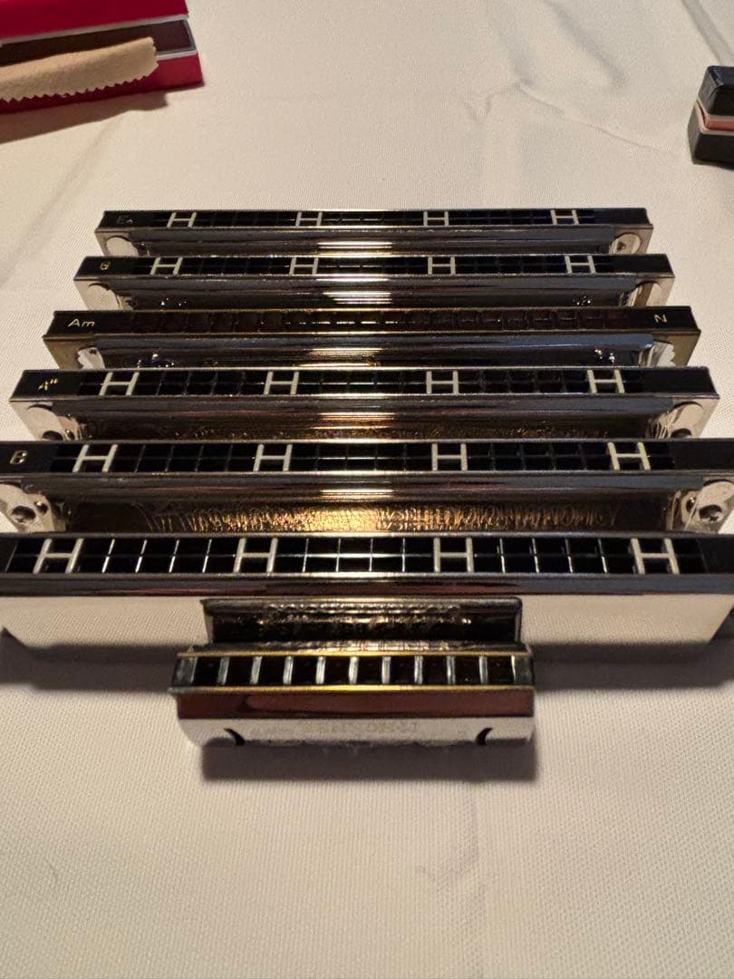 ハーモニカ7本 C、Em、G、Am、A♯、B、Bm