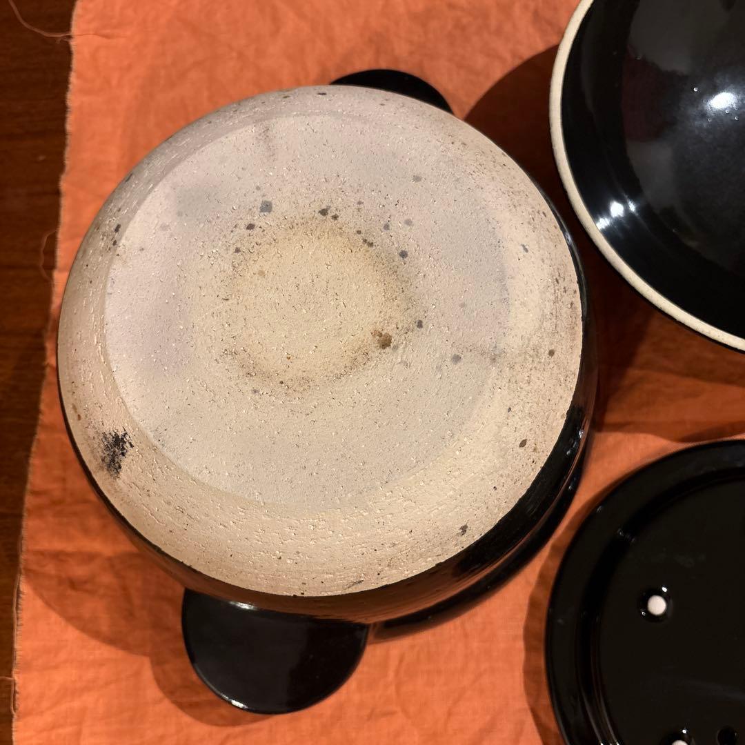 長谷園　かまどさん　4合　土釜　黒い土鍋 ごはん