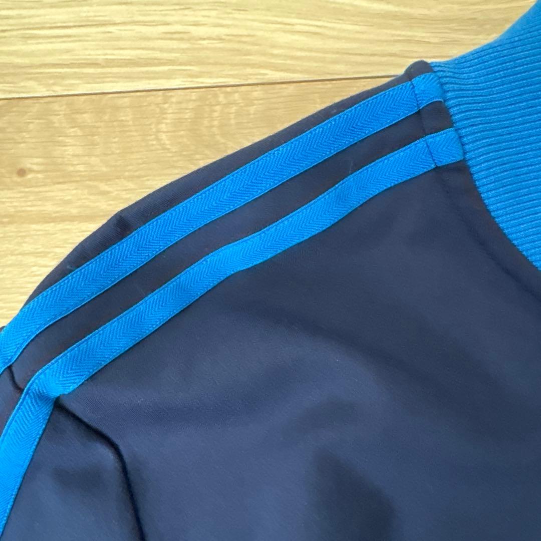 【美品】adidas ジャージ ジップアップ　ネイビー S
