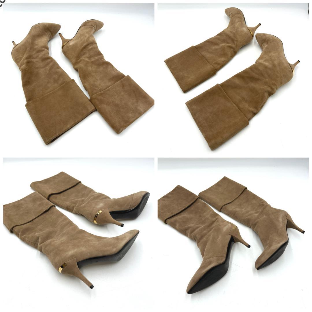 LOUIS VUITTON　ルイヴィトン　スウェード　ロングブーツ　サイズ38