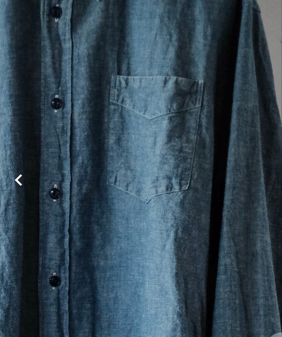 フィグベル 別注　CHAMBRAY LONG DRESS SHIRT