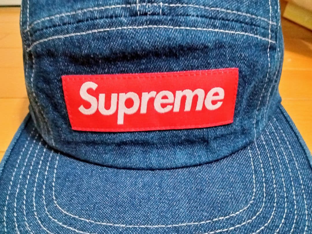 Supreme Cntrast Stitch Camp Cap デニム キャップ