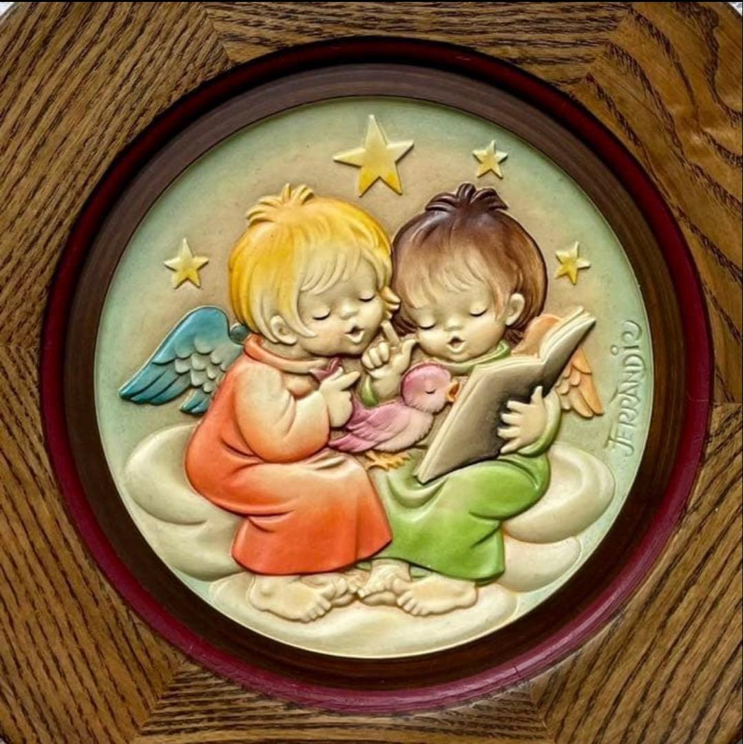 【L様ご確認】　アンリ人形　ANRI 【クリスマスプレート・1980】