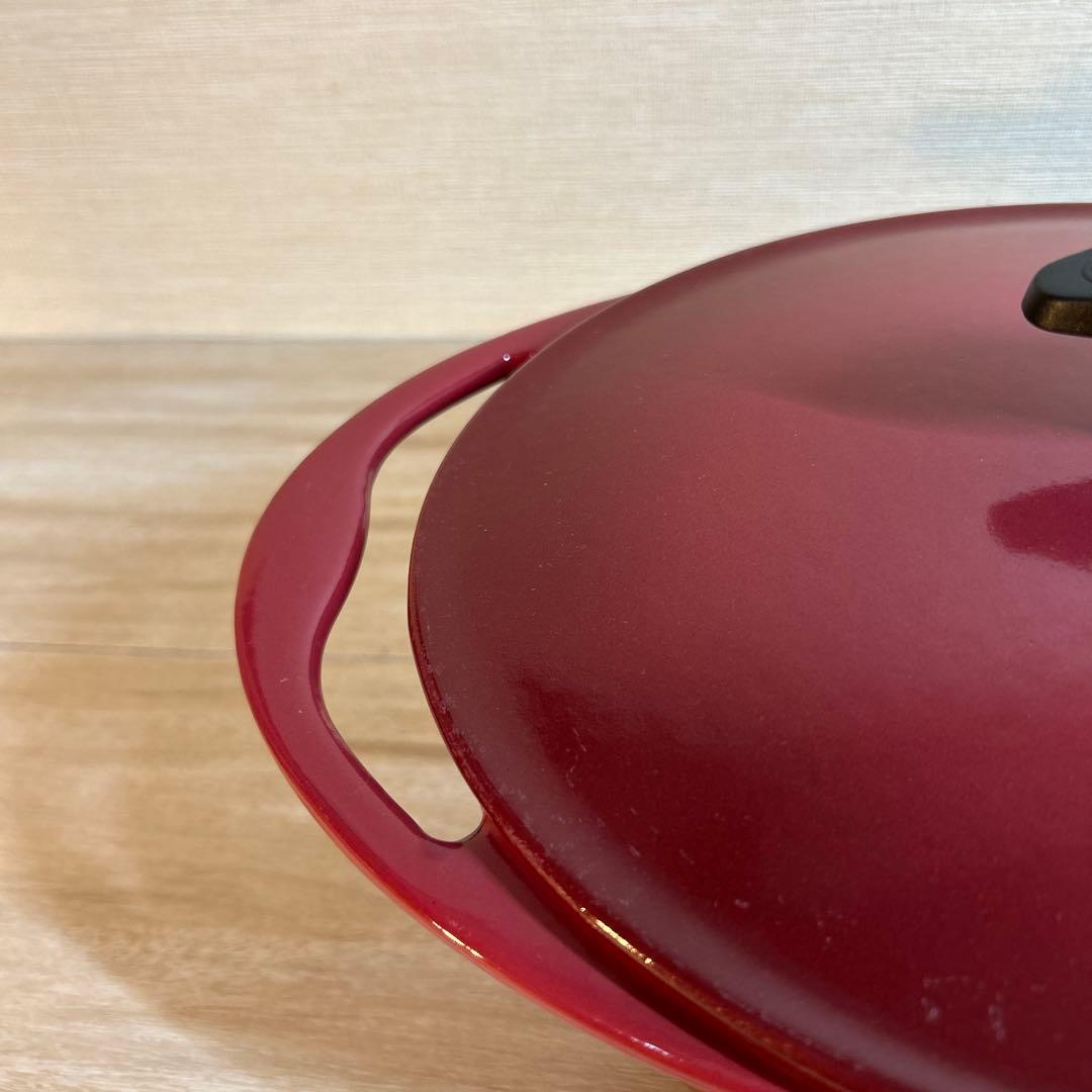 ルクルーゼ　センセーション　オーバル　バーガンディ　25cm 両手鍋　鍋