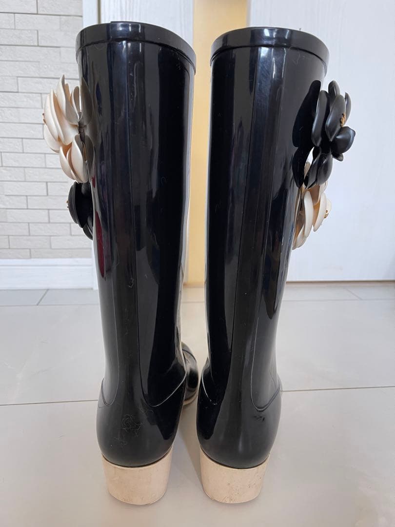 CHANEL シャネル レインシューズ 長靴 レイン ブーツ