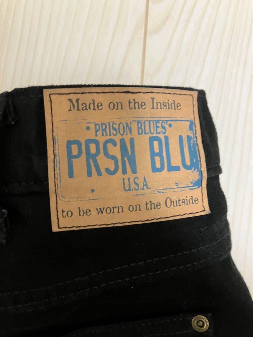 USA製 PRISON BLUES ダブルニー　ブラック