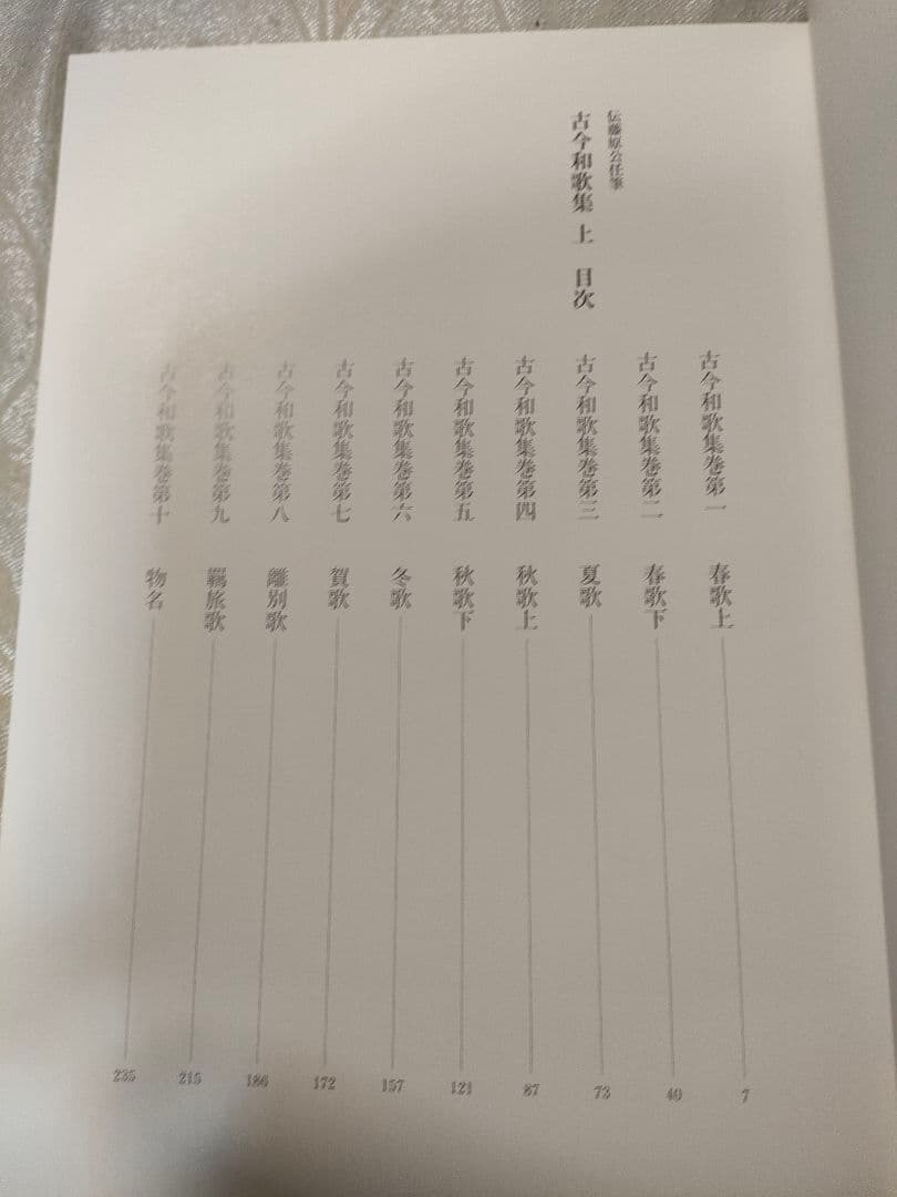 伝藤原公任筆 古今和歌集 小松茂美 旺文社