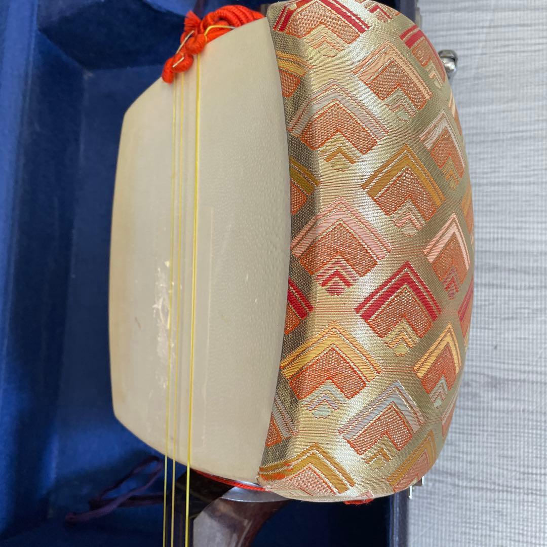 【ssx2673さま専用(<o>)】三味線　ケース 花柄カバー付き　付属品多数