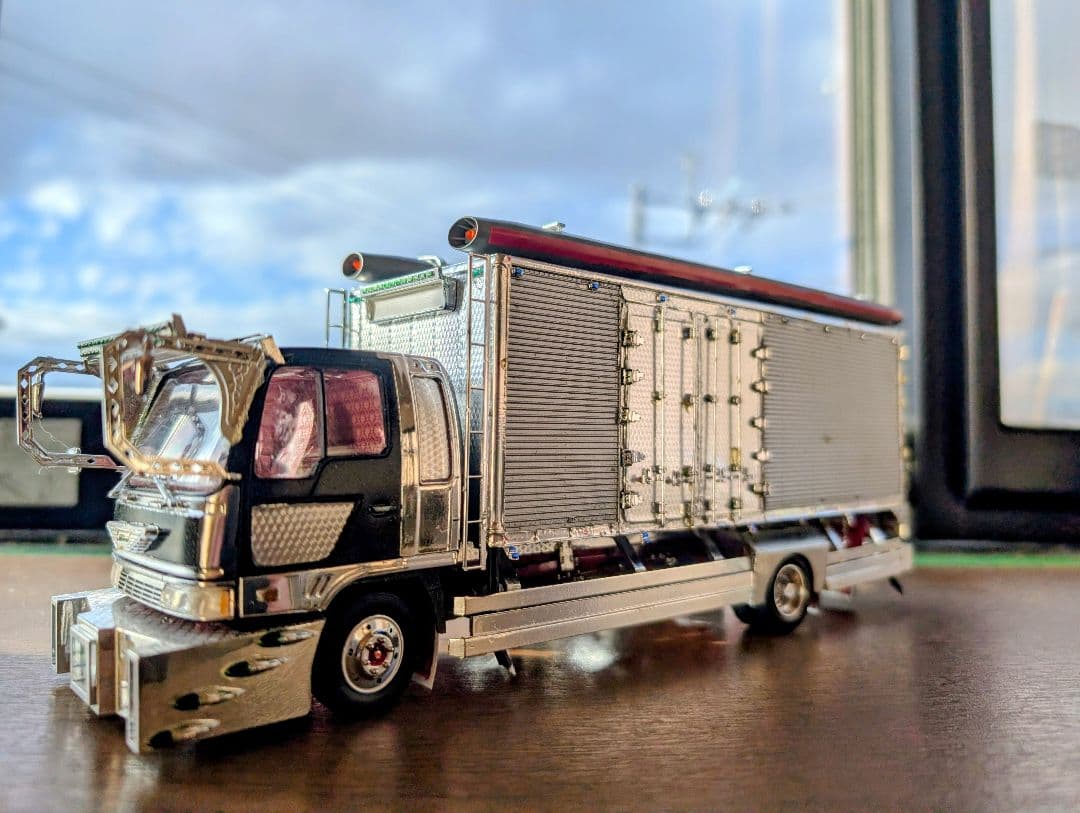 ⚠️【ひでもり出品】⚠️　デコトラプラモデル完成品1/32