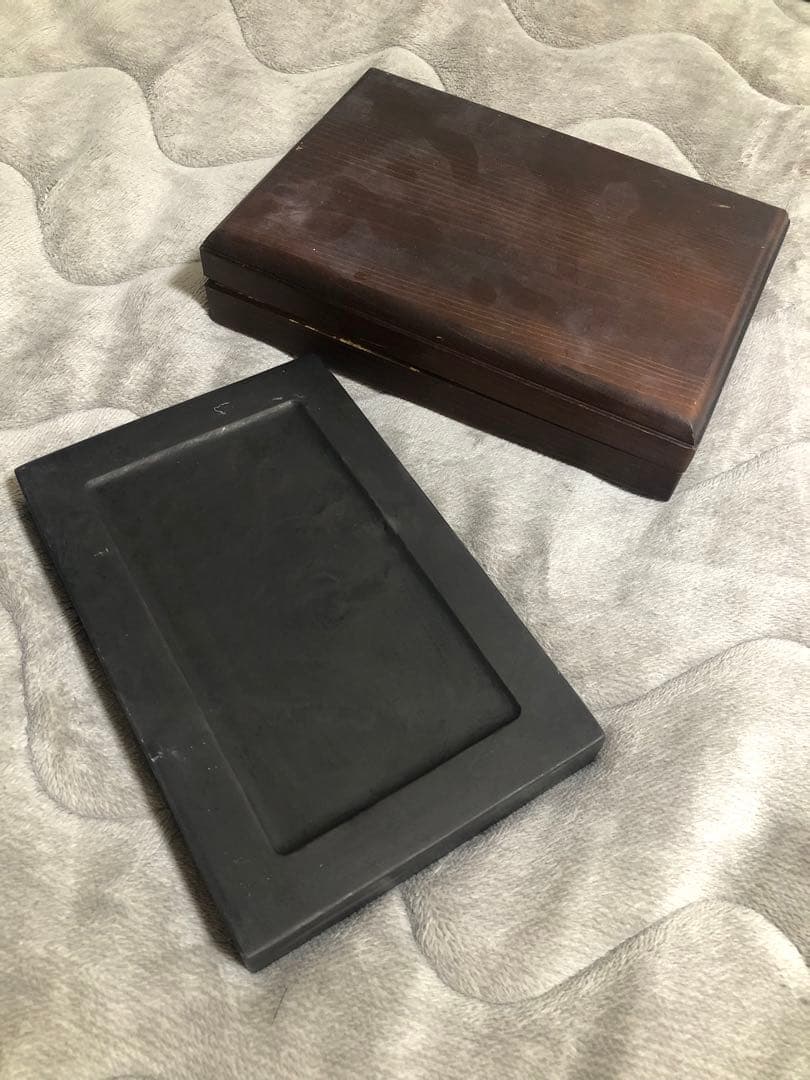 硯 雲蝠紋 旧端溪硯　すずり 青花 文房四寶 書道用品 端渓硯 骨董