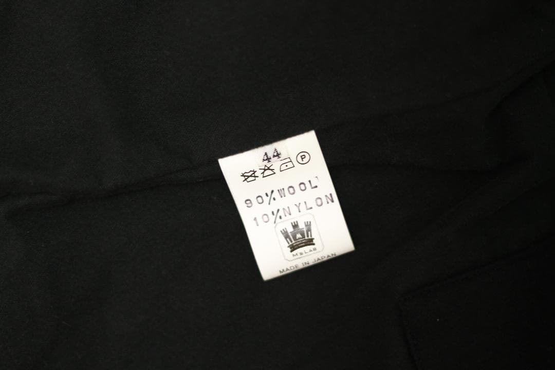 【極美品/即完品】Brena チンストラップ ウール ベスト 44(ブラック