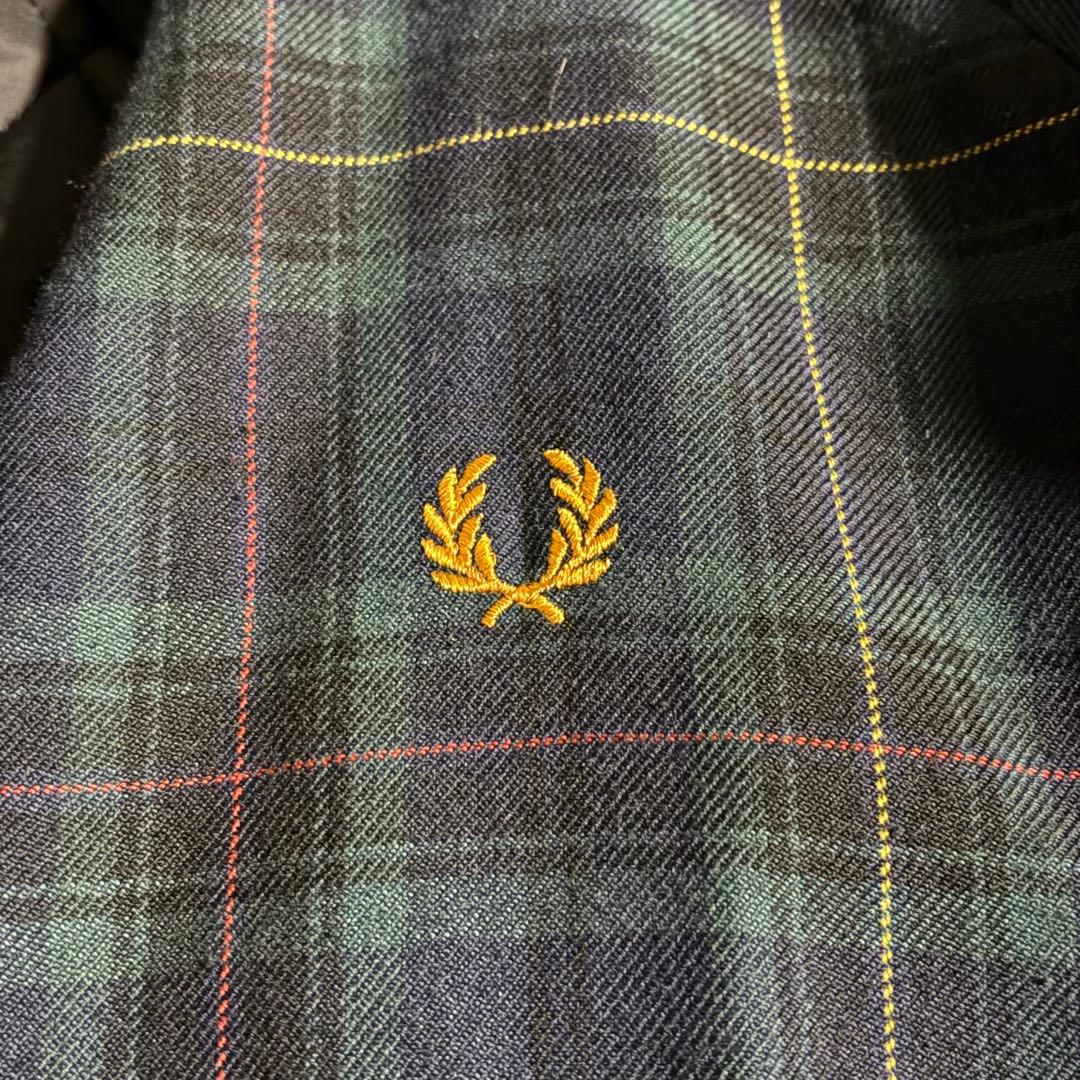1621　フレッドペリー　キルティングジャケット　リバーシブル　ブラックウォッチ
