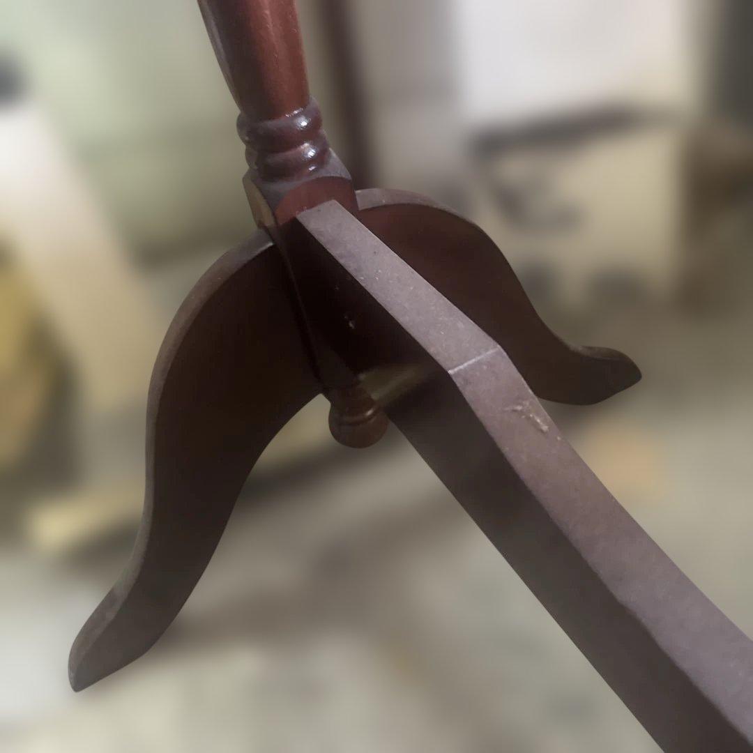 木製オーバルスタンドミラー