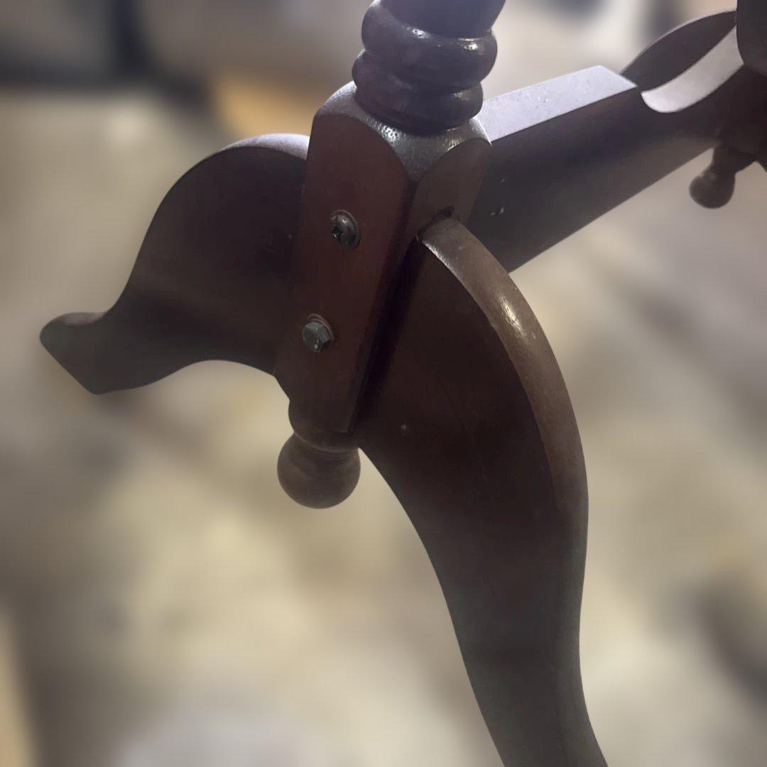 木製オーバルスタンドミラー