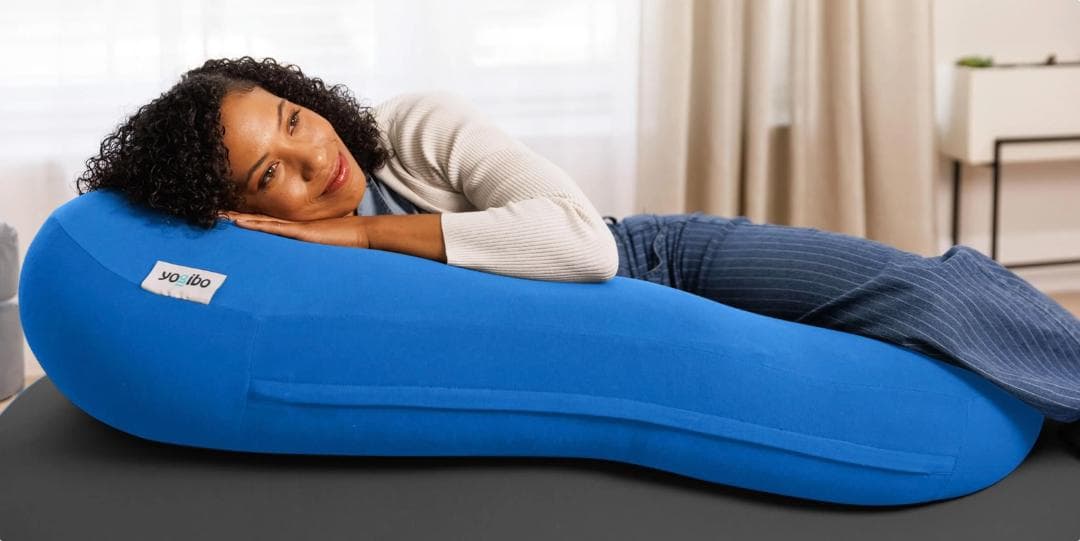 Yogibo roll smile RSM-TQ クッション ロール型 青