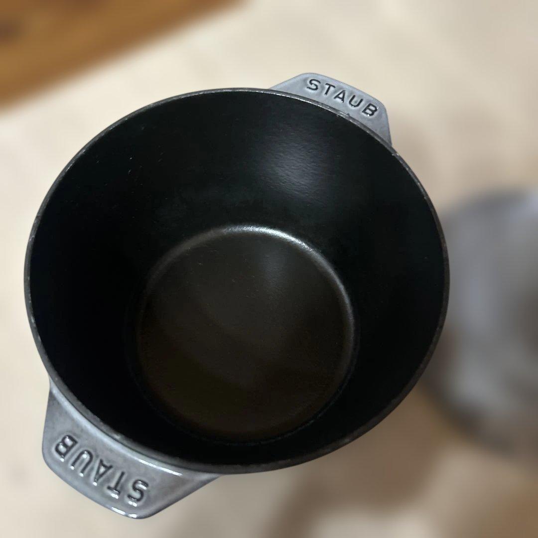 ラ ココット de GOHAN グレー Lサイズ　20cm