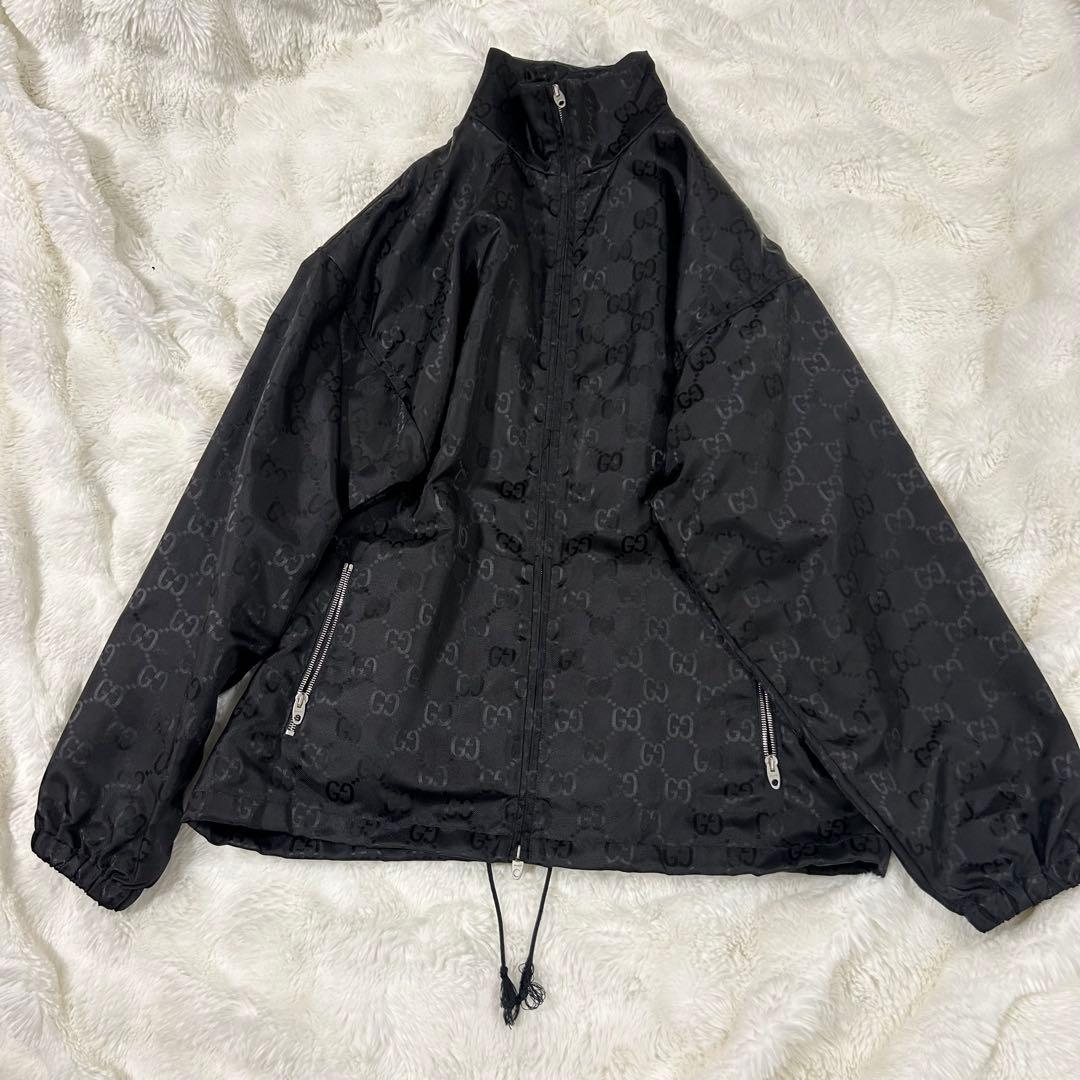 GUCCI GG総柄 定価30万超 ナイロンジャケット メンズ48