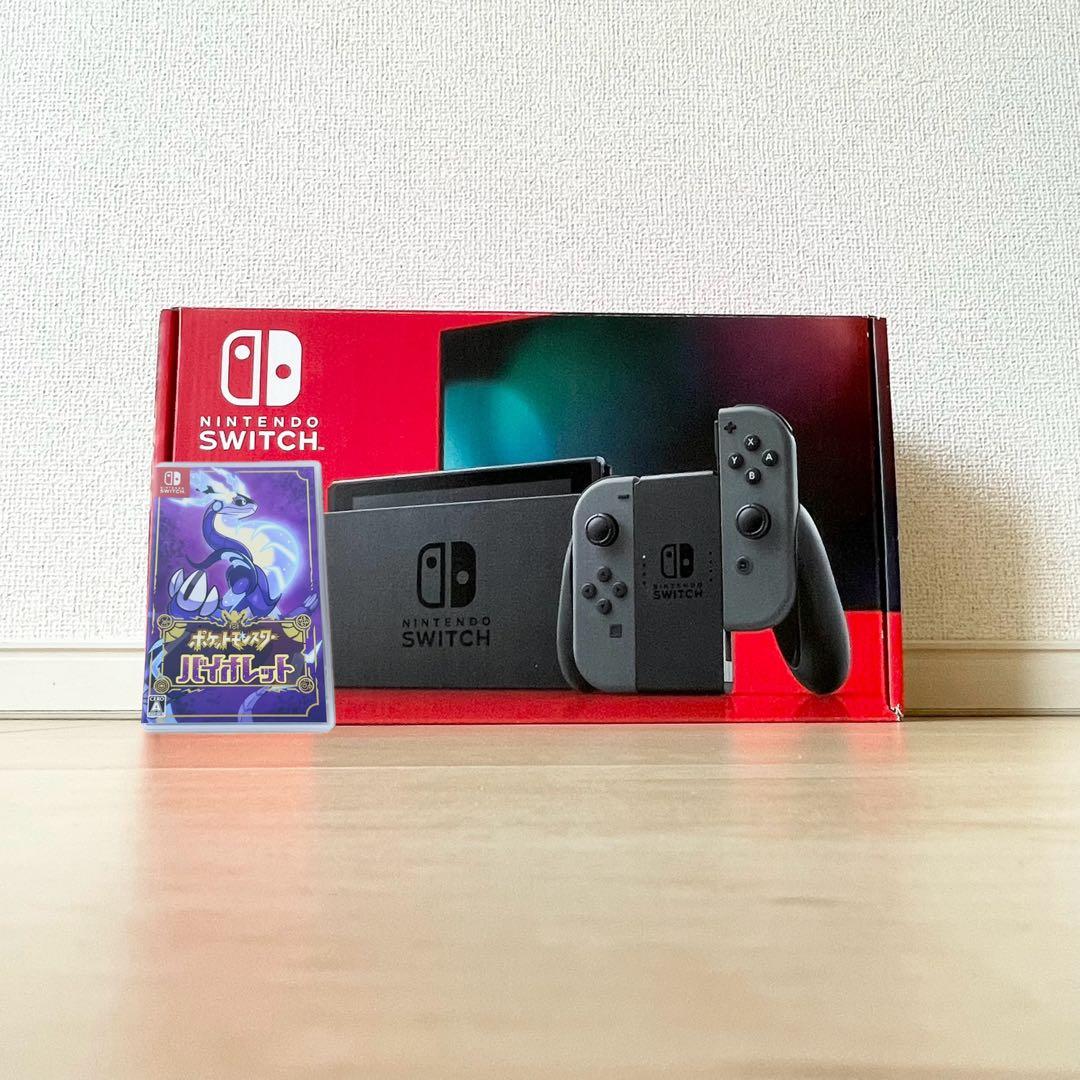 Nintendo Switch グレー 本体 ポケットモンスターバイオレット