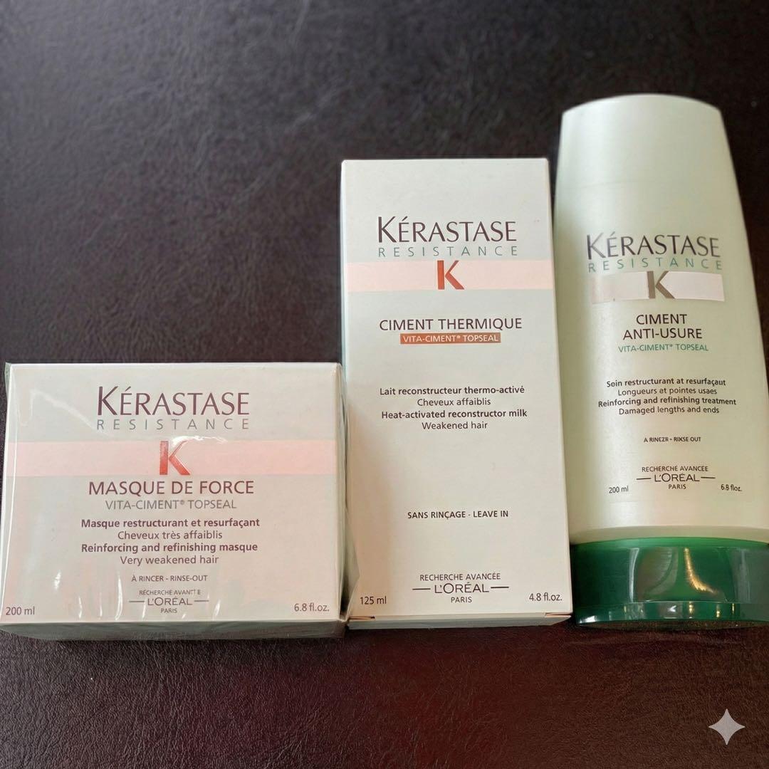 【新品】定価より2510円お得♬ケラスターゼ 補修＆熱ケア 3点セット