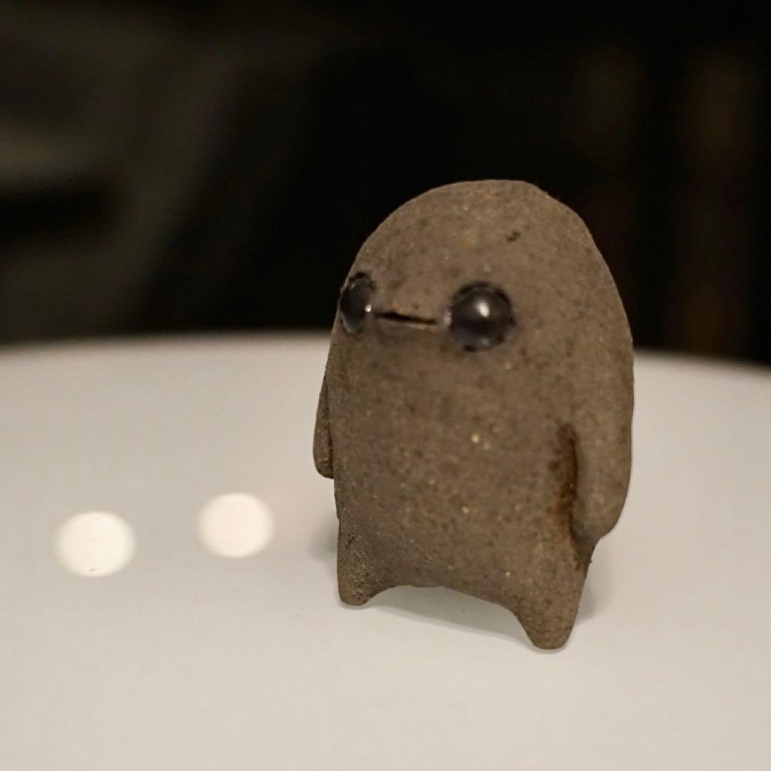 ④黒マラカスぼうや　ミヤチヤスヨさん　常滑焼　レア