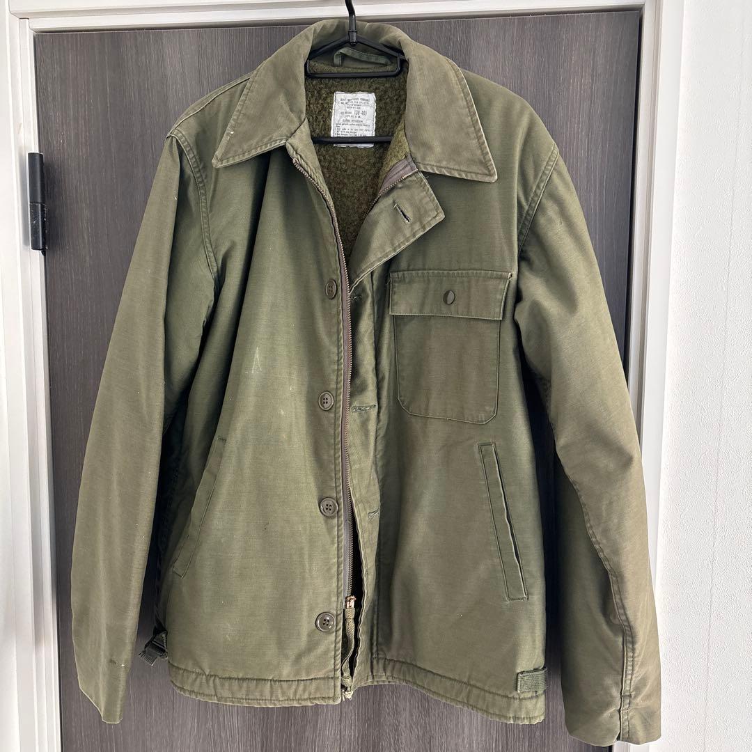 US.NAVY 80s A2 デッキジャケット DECK JACKET 40 M