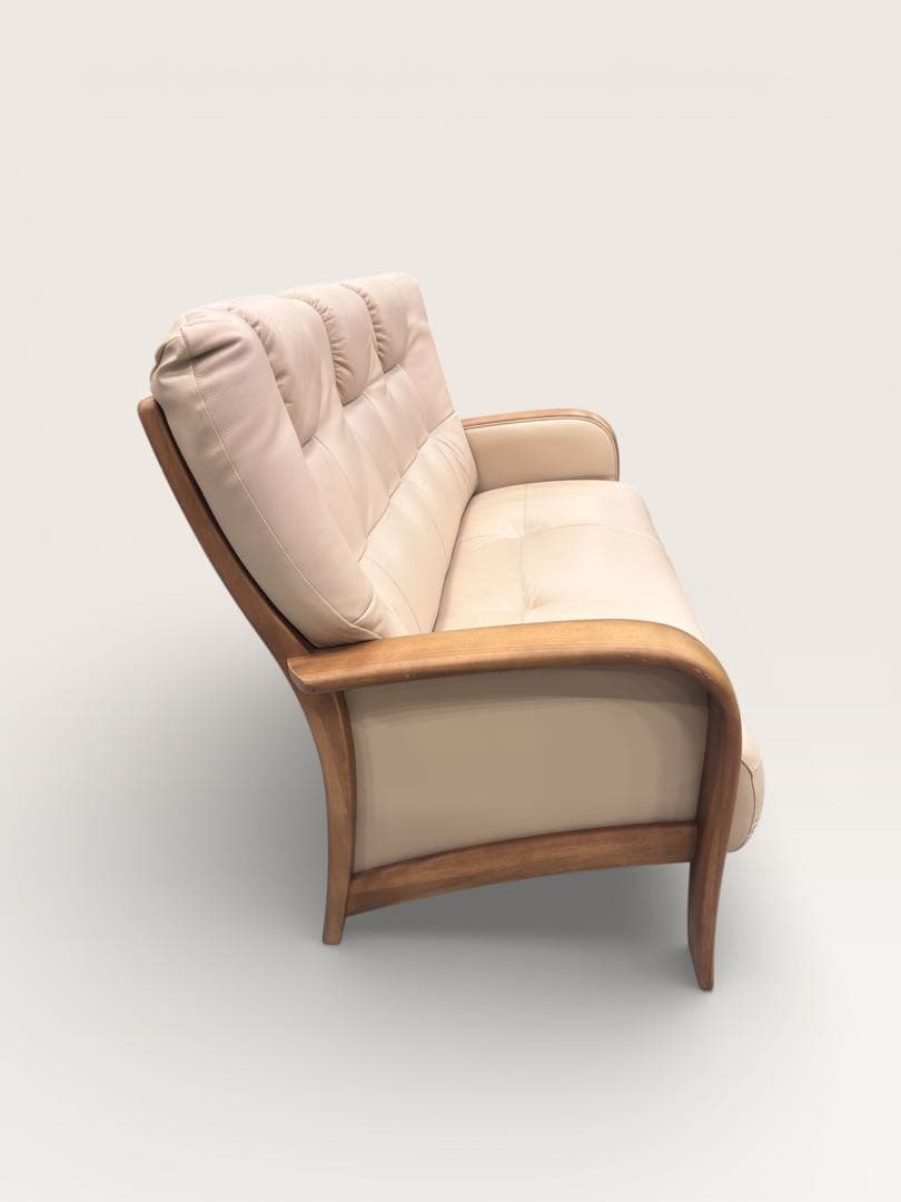 （cali.love）カリモクチターノ 3人掛け 本革ソファ