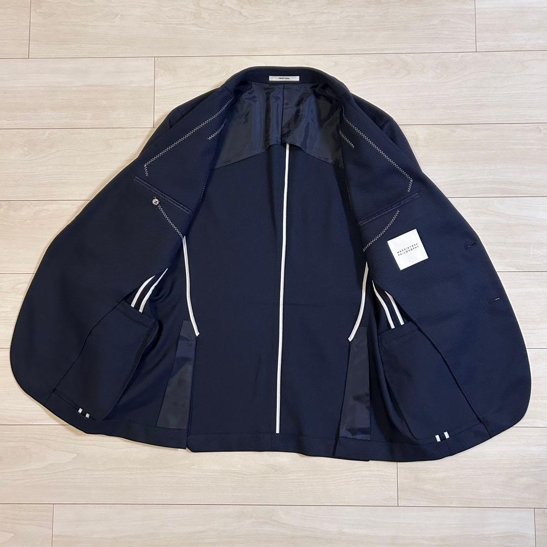 美品 マッキントッシュフィロソフィー トロッター テーラードジャケット ネイビー