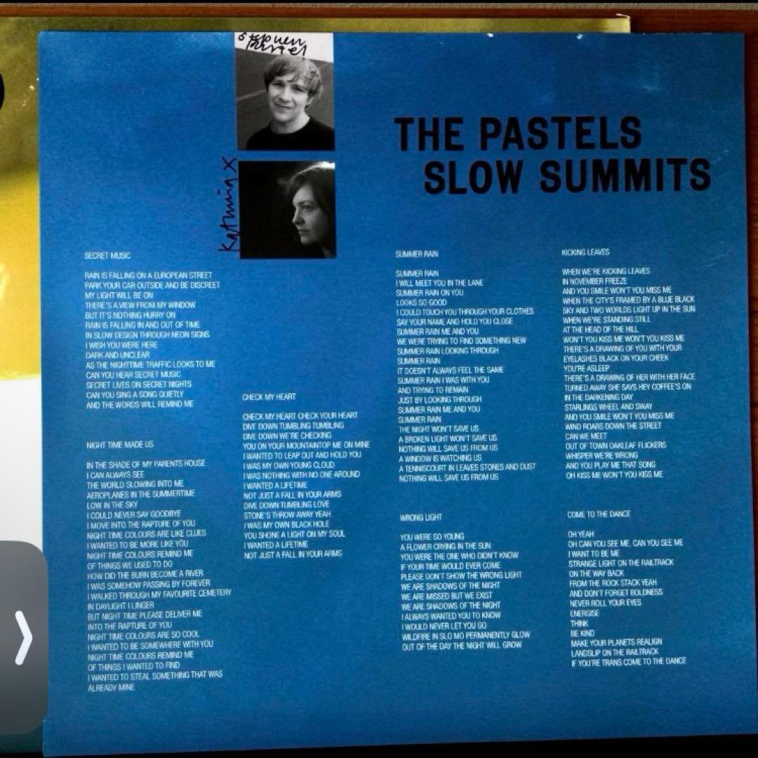 The Pastels / Slow Summits サイン入