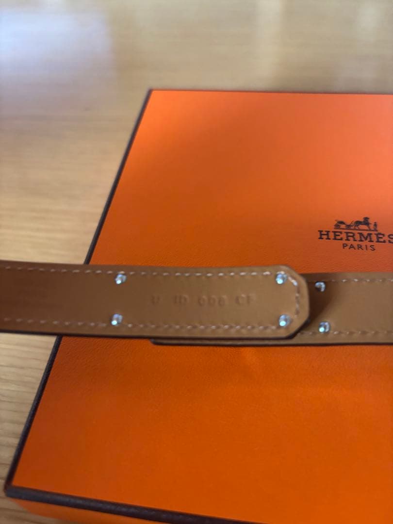 mm　HERMES ケリーベルト　エトゥープ