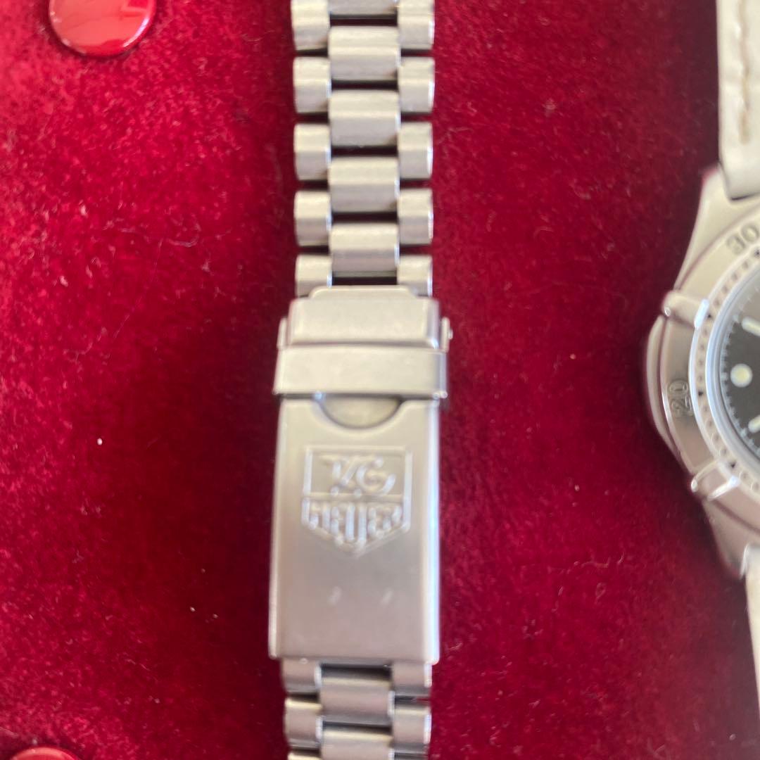 TAG Heuer クォーツ時計 ホワイトレザー　ステンレス