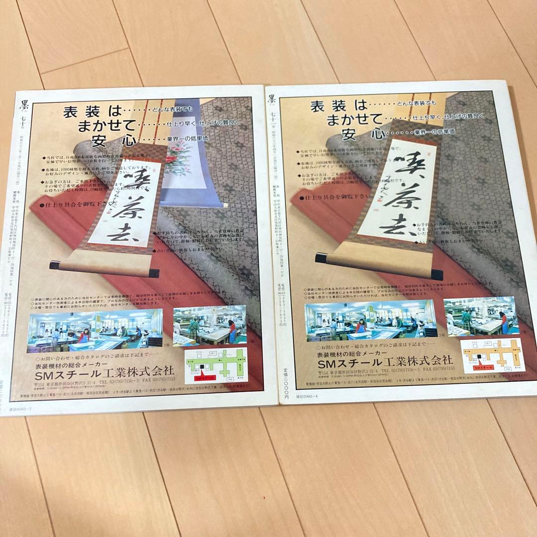 芸術新聞社 大判書道雑誌 墨 まとめ売り 70~81号