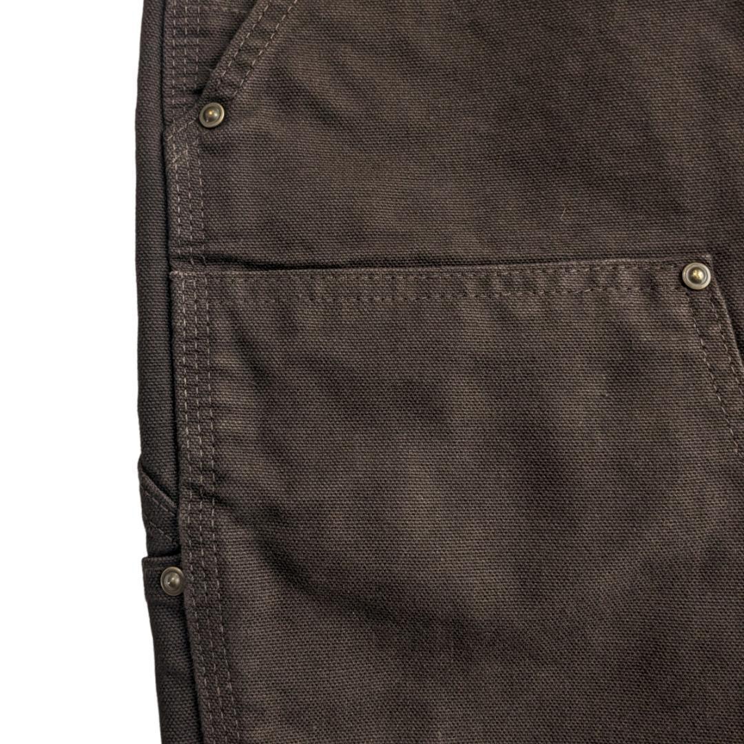 USA製 カーハート ダークブラウン B136 W32L32 ダブルニー