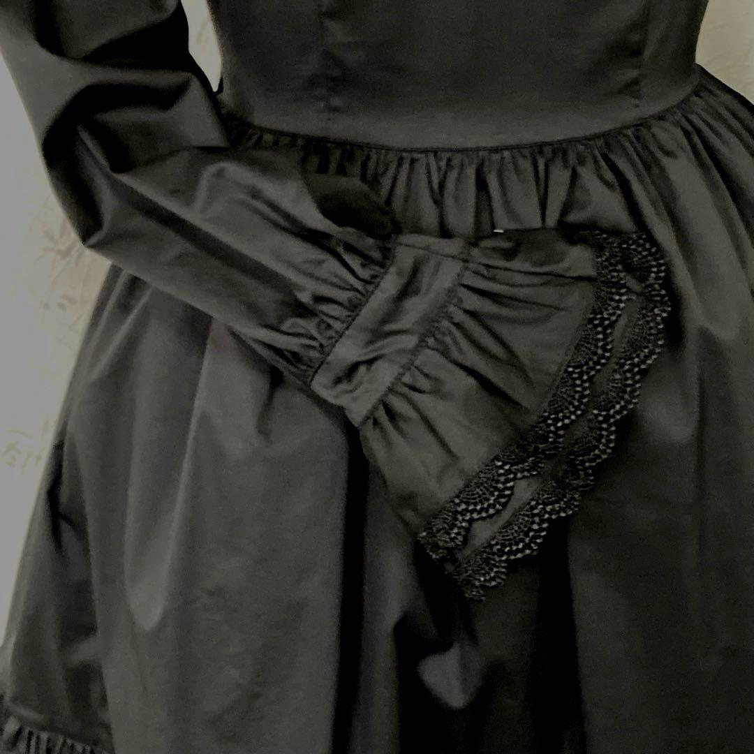 アンドロミオ　ロリータ　ワンピース　黒 ゴスロリ　長袖　膝丈