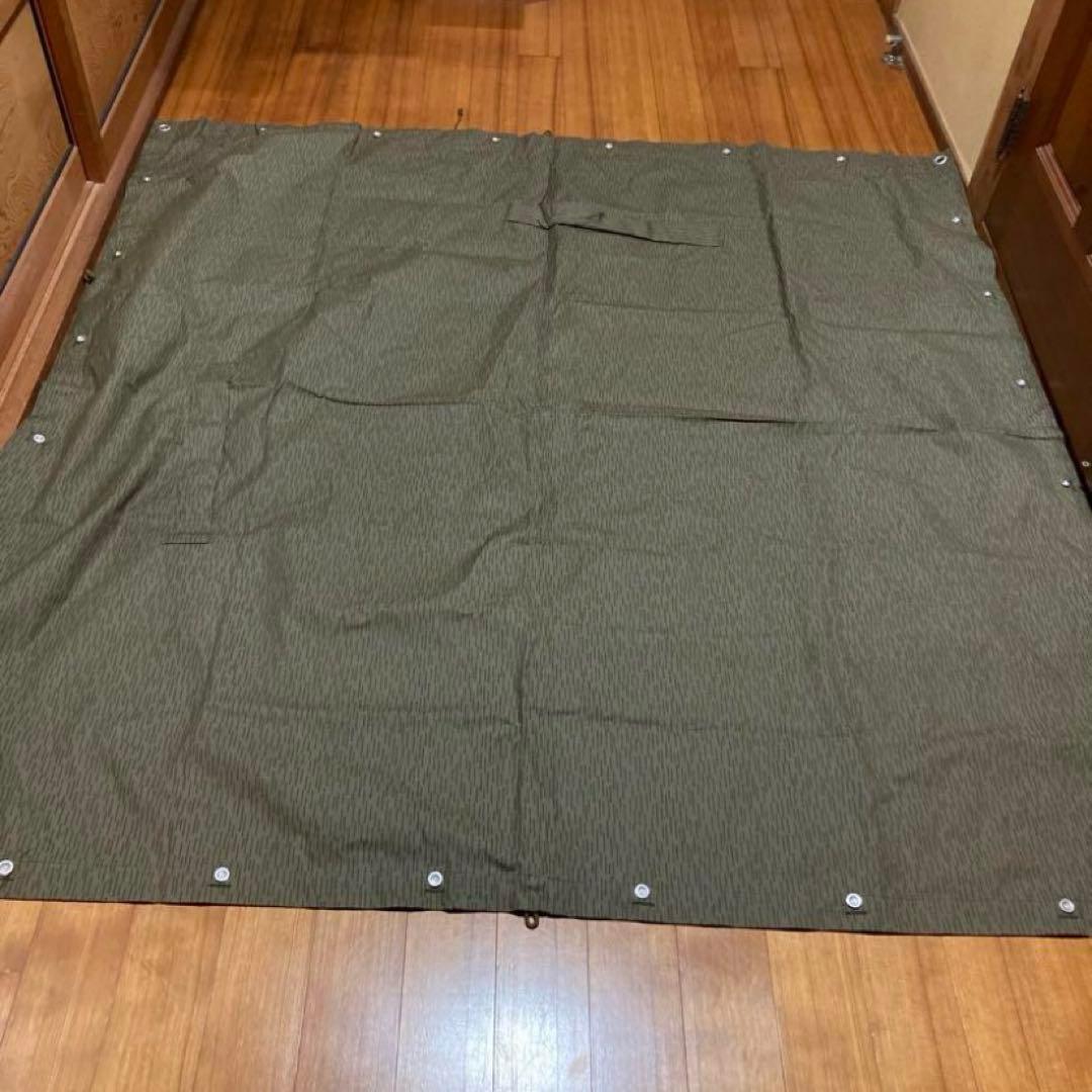 【軍放出】東ドイツ軍 軍幕 レインドロップカモ 1枚