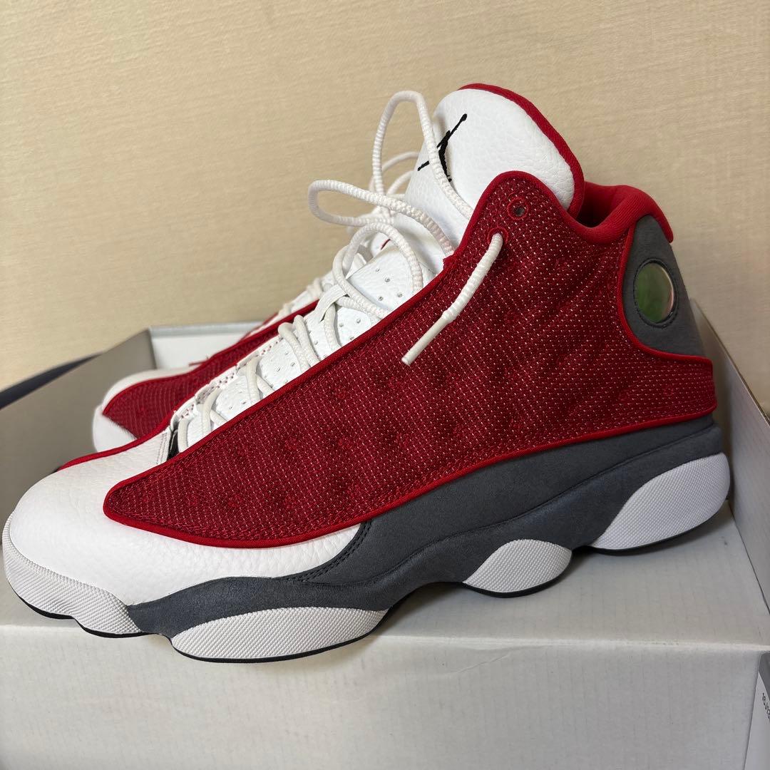 Jordan 13 スニーカー レッド/ホワイト/グレー 28.5cm