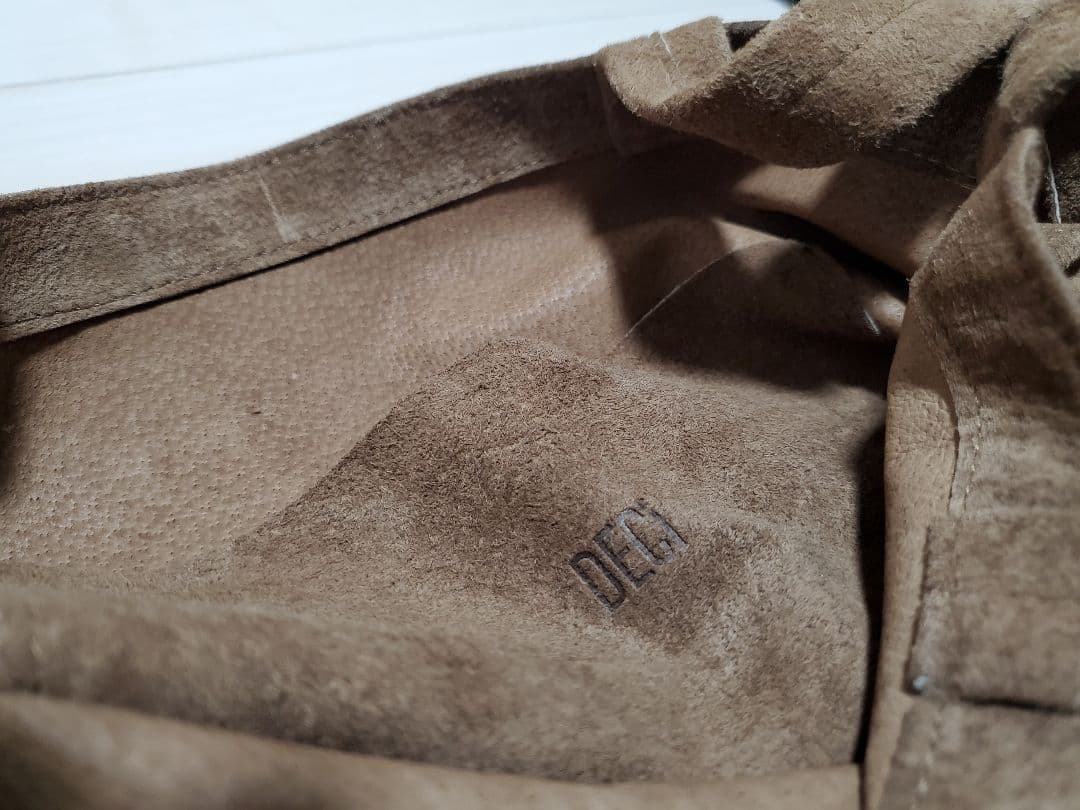 再掲！DECi ブラウン スエード ショルダーバッグ