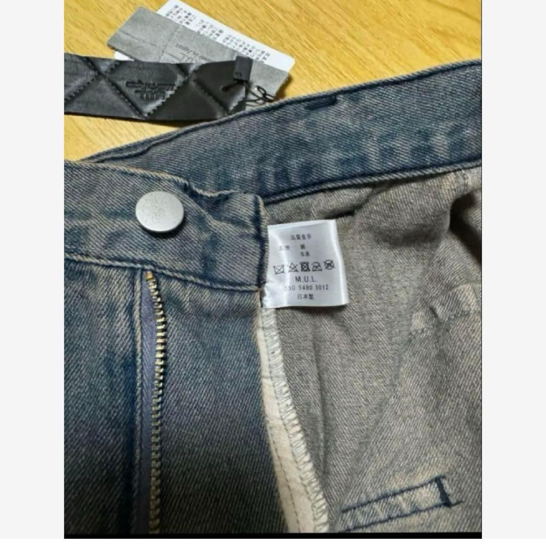 新品　M.U.L くすみブルー　ヴィンテージリメイク　デニム　セットアップ　レア