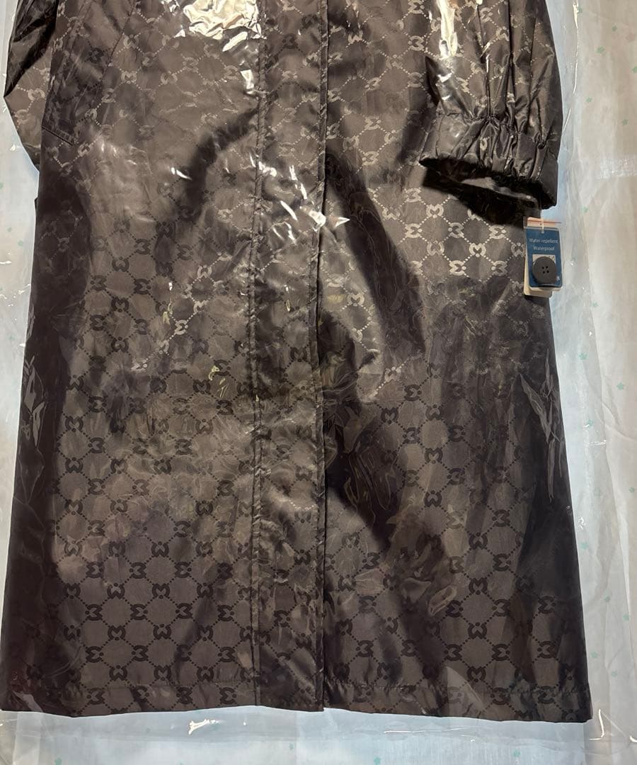 ミラ・ショーン ロゴジャガード レインコート グレー